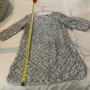 Parker Black Label Silver Sequins Cocktail Dress